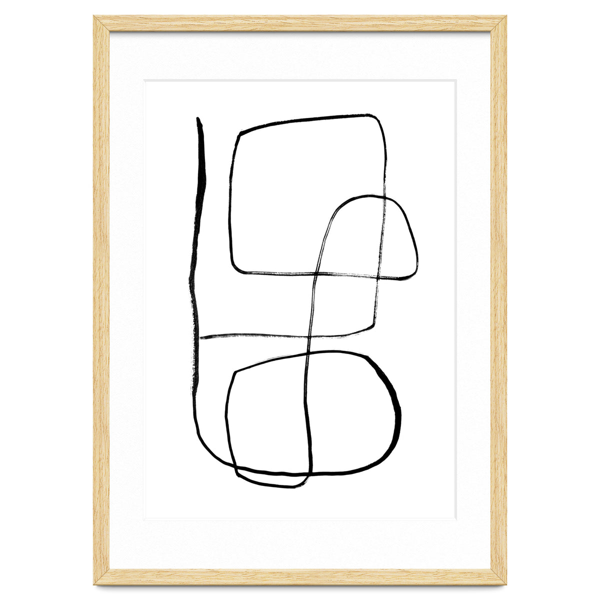 Mid-Century Line Art Print #3