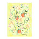 Wild Orange Floral | Yellow (Print Only) thumbnail