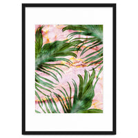 Palm leaf on marble 01
