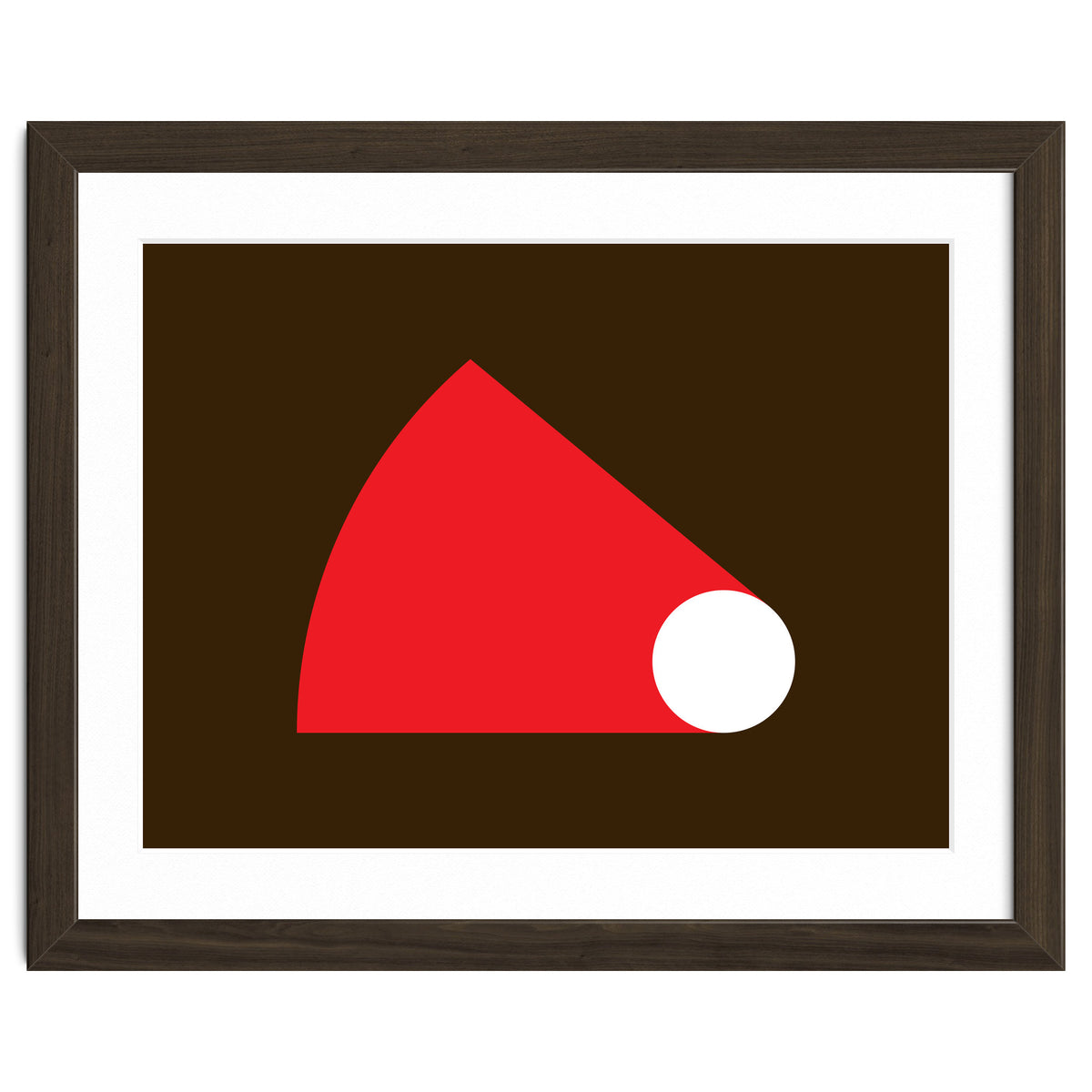 Geometric Shapes No. 51 - red & brown