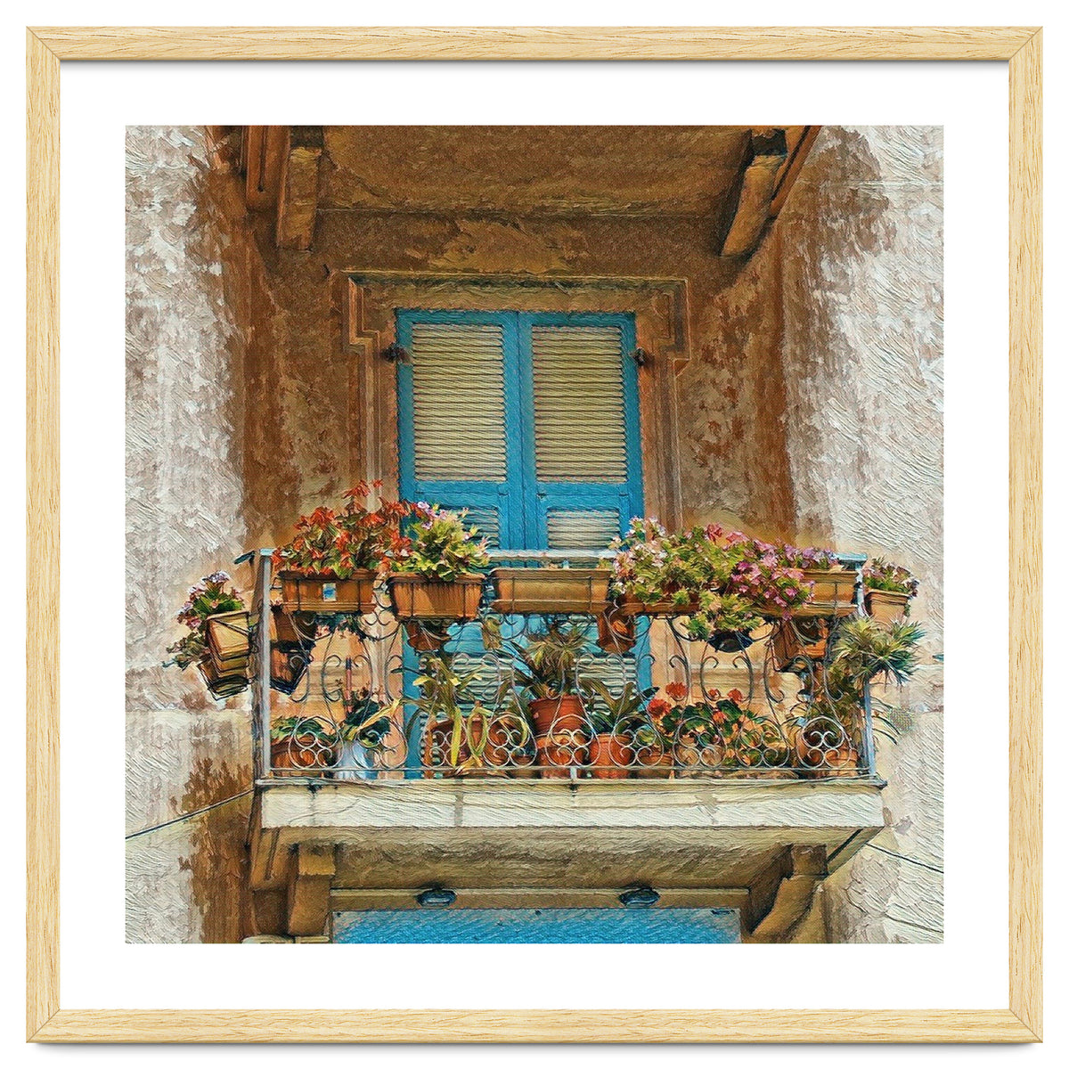 Flowered window in Venice
