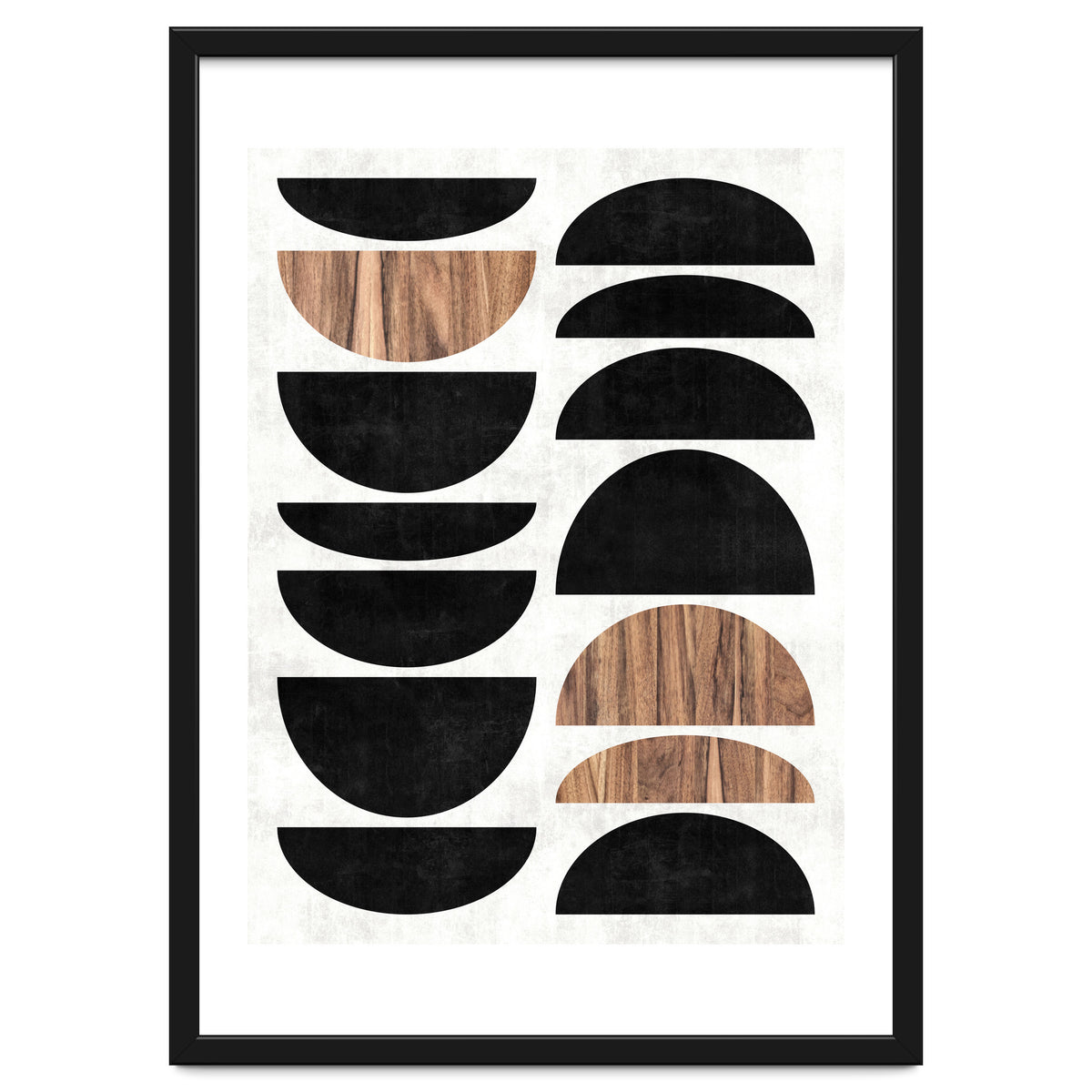 Mid-Century Modern Pattern No.7 - Concrete and Wood