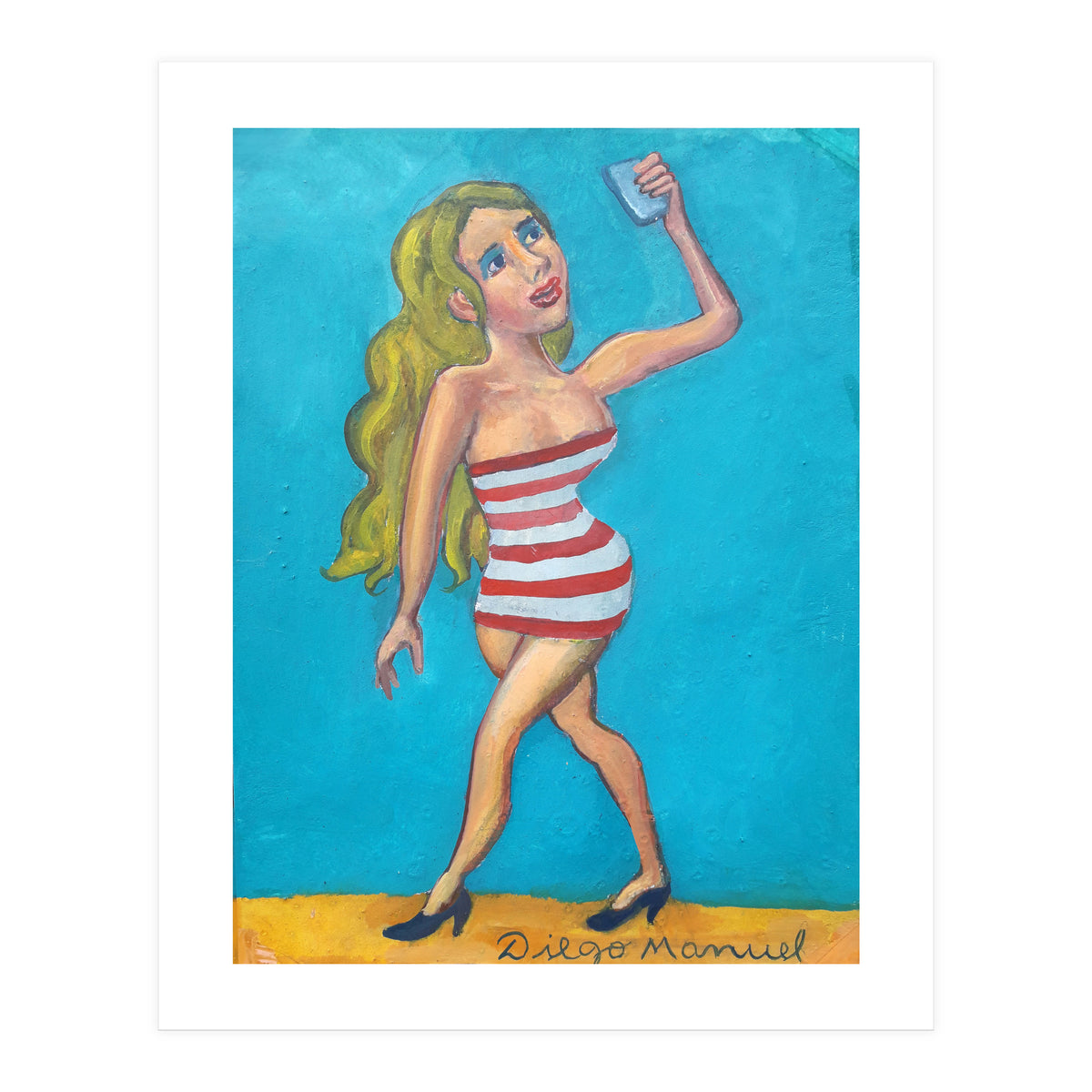 Chica Selfie (Print Only)