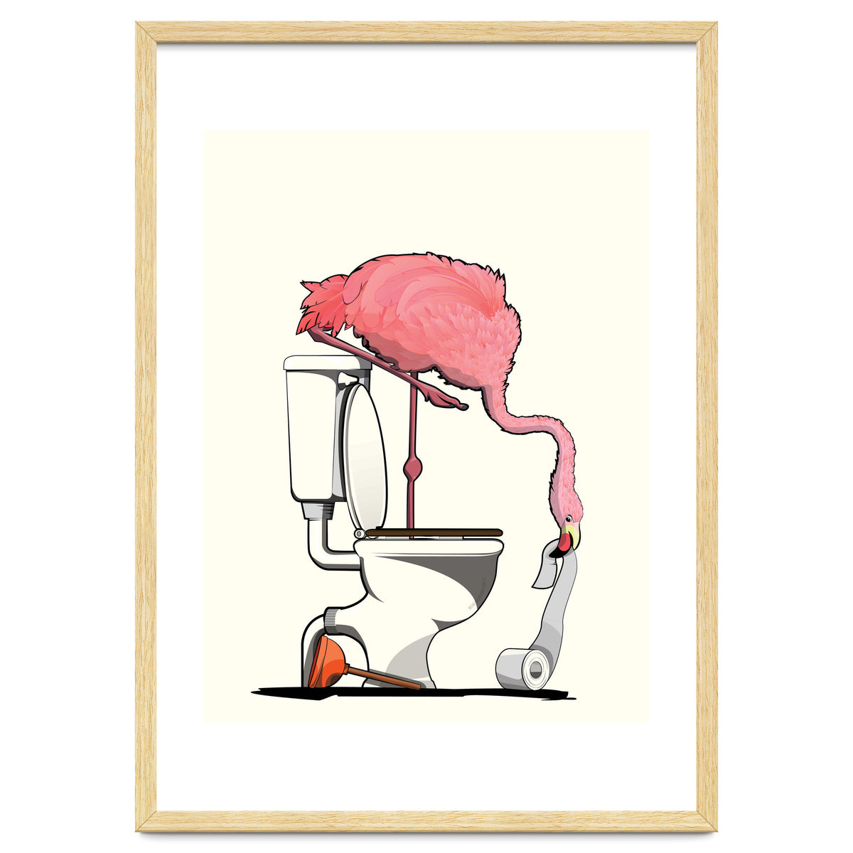 Flamingo on the Toilet, Funny Bathroom Humour