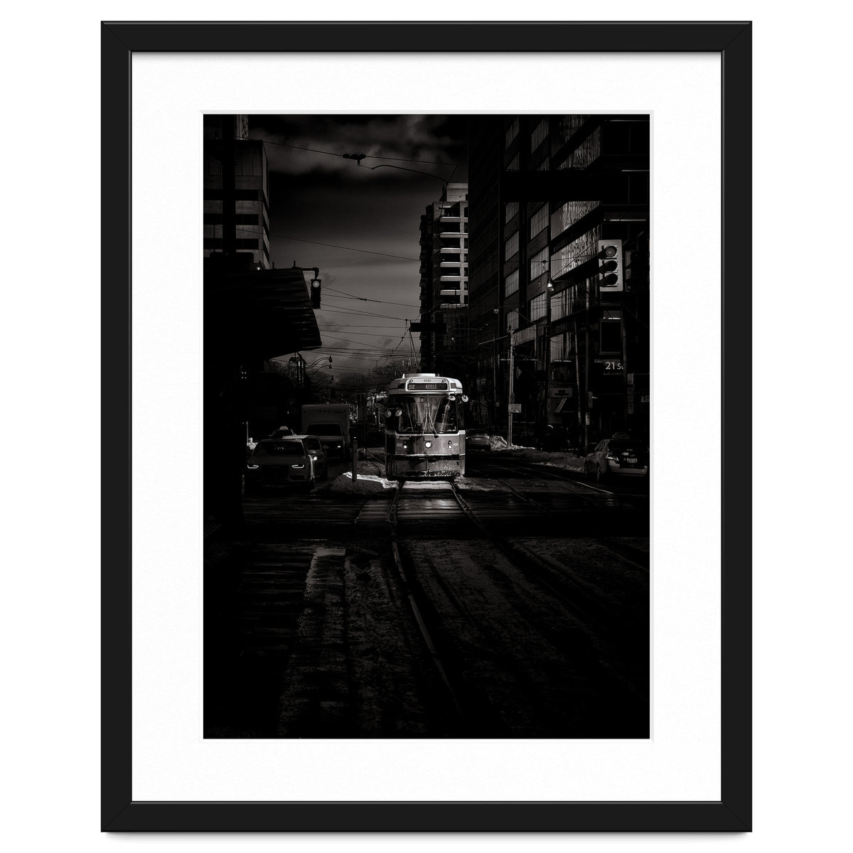 The 512 St. Clair Streetcar Toronto Canada Toned Version