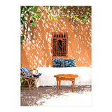 A Relaxed Afternoon | Tropical Summer Architecture | Buildings India Travel Bohemian Décor Painting (Print Only) thumbnail