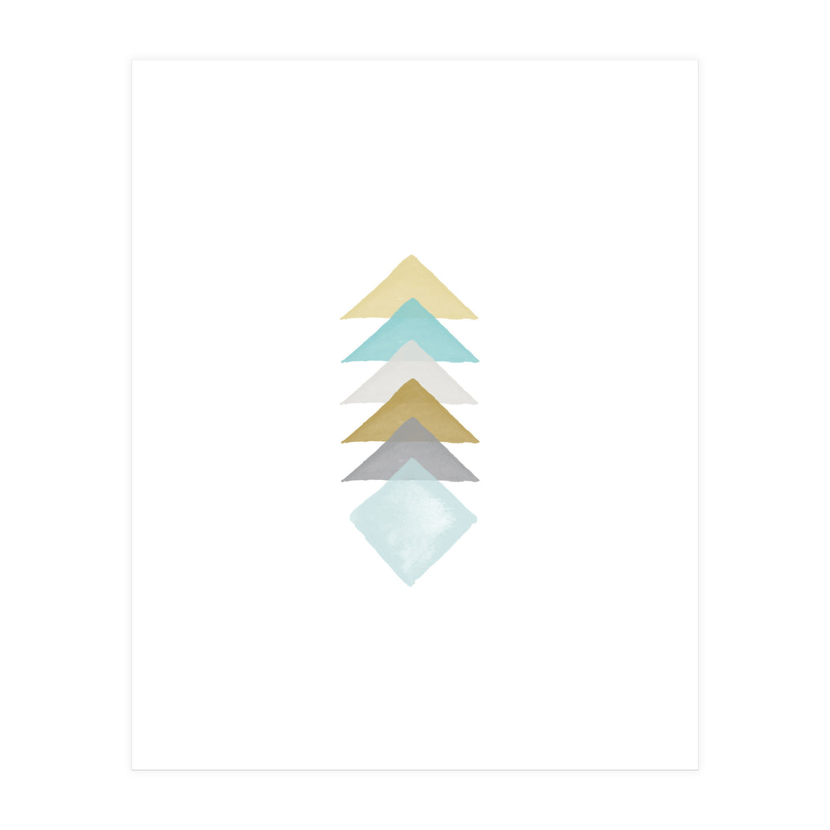 Watercolor Triangles (Print Only)