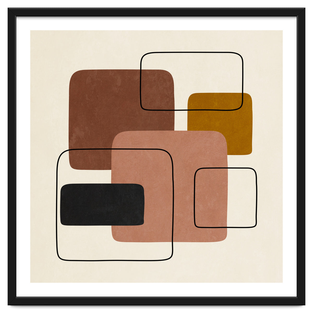 GEOMETRIC SHAPES - TERRACOTTA