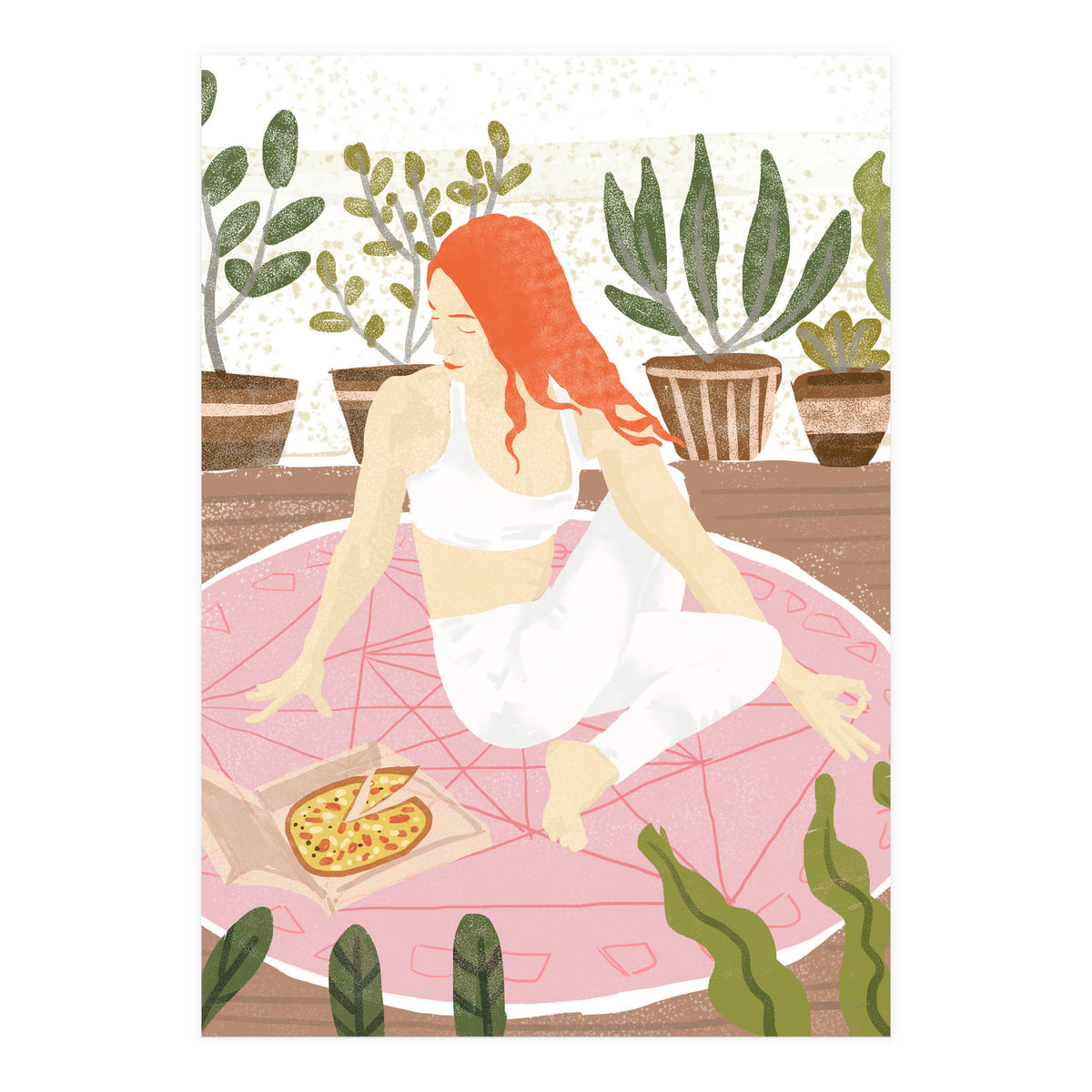 Yoga + Pizza (Print Only)