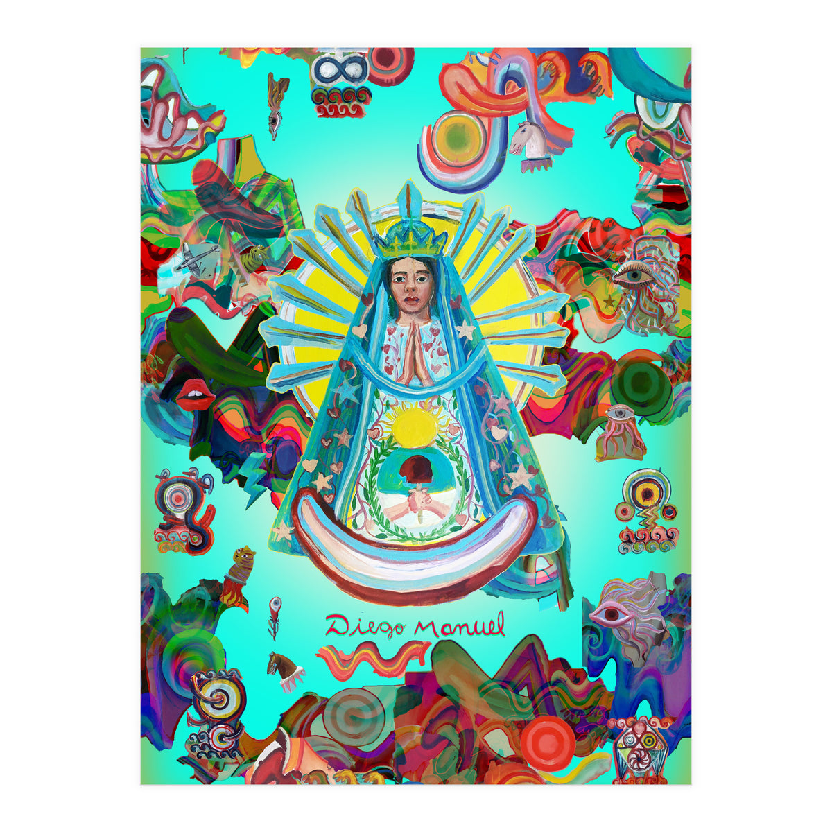 Virgen Y Graffiti 15 (Print Only)
