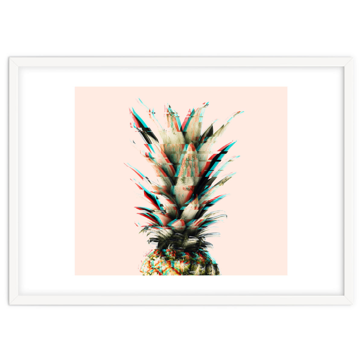 Glitch pineapple pink