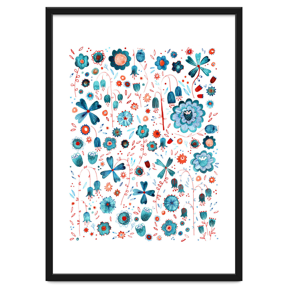 Turquoise Flower Mashup