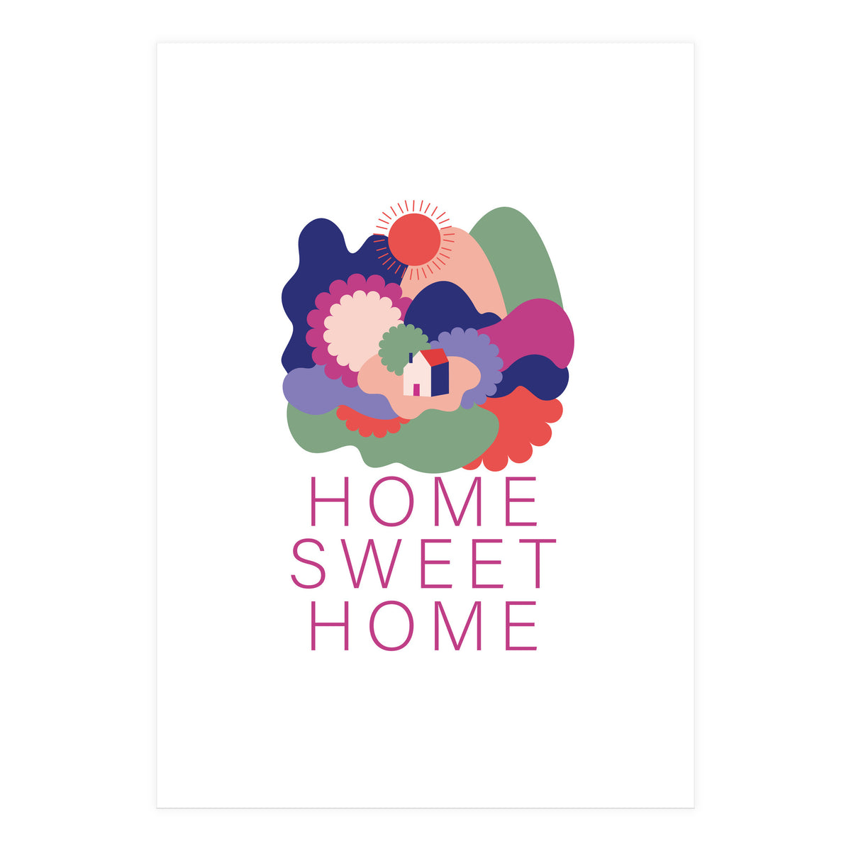 Home Sweet Home 222 Rgb (Print Only)