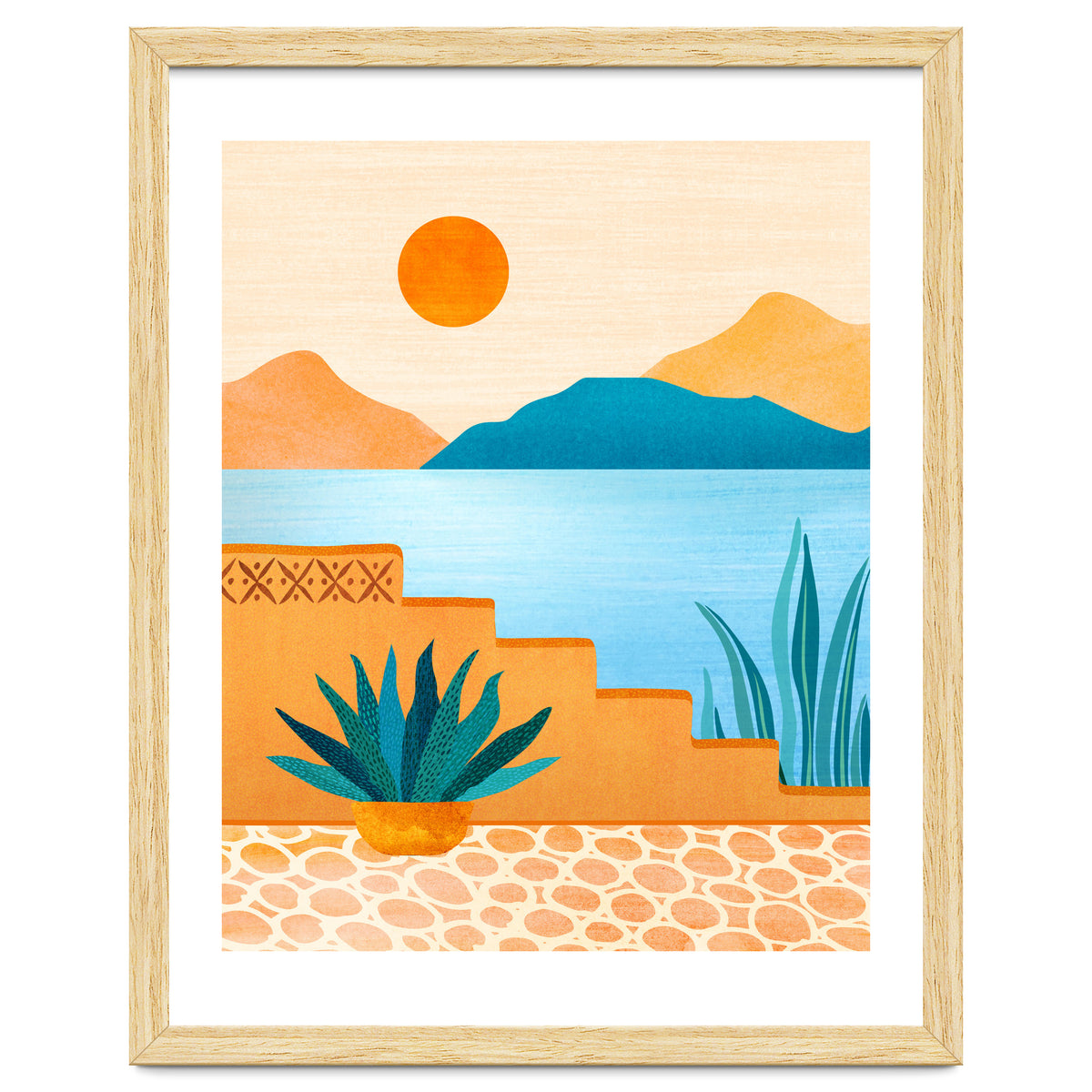 Baja Landscape Illustration