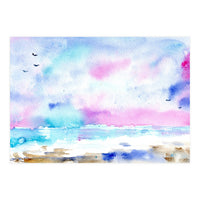 Tenderness of the sea || watercolor (Print Only)