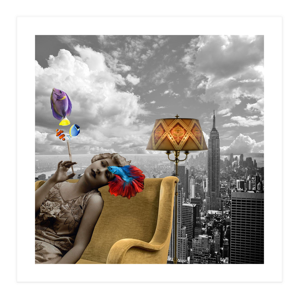 Pisces - Collage (Print Only)