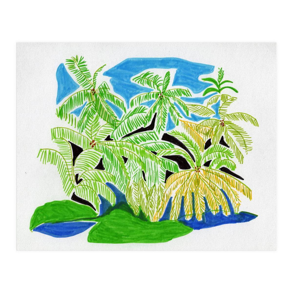 Palms Forest (Print Only)