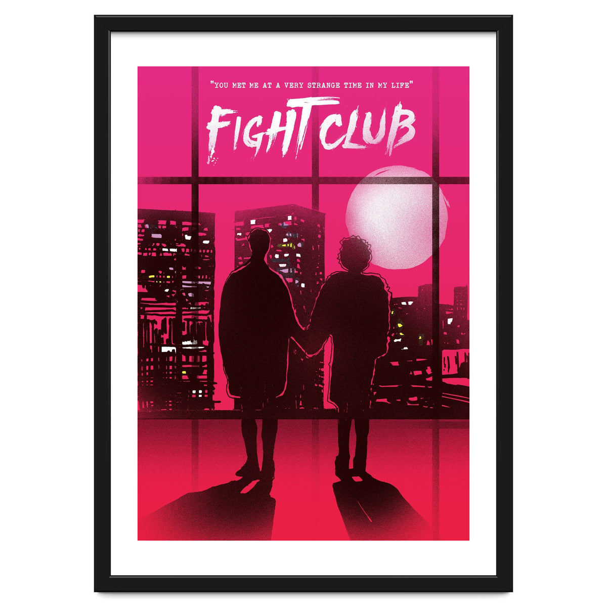 Tyler and Marla Fight Club movie poster