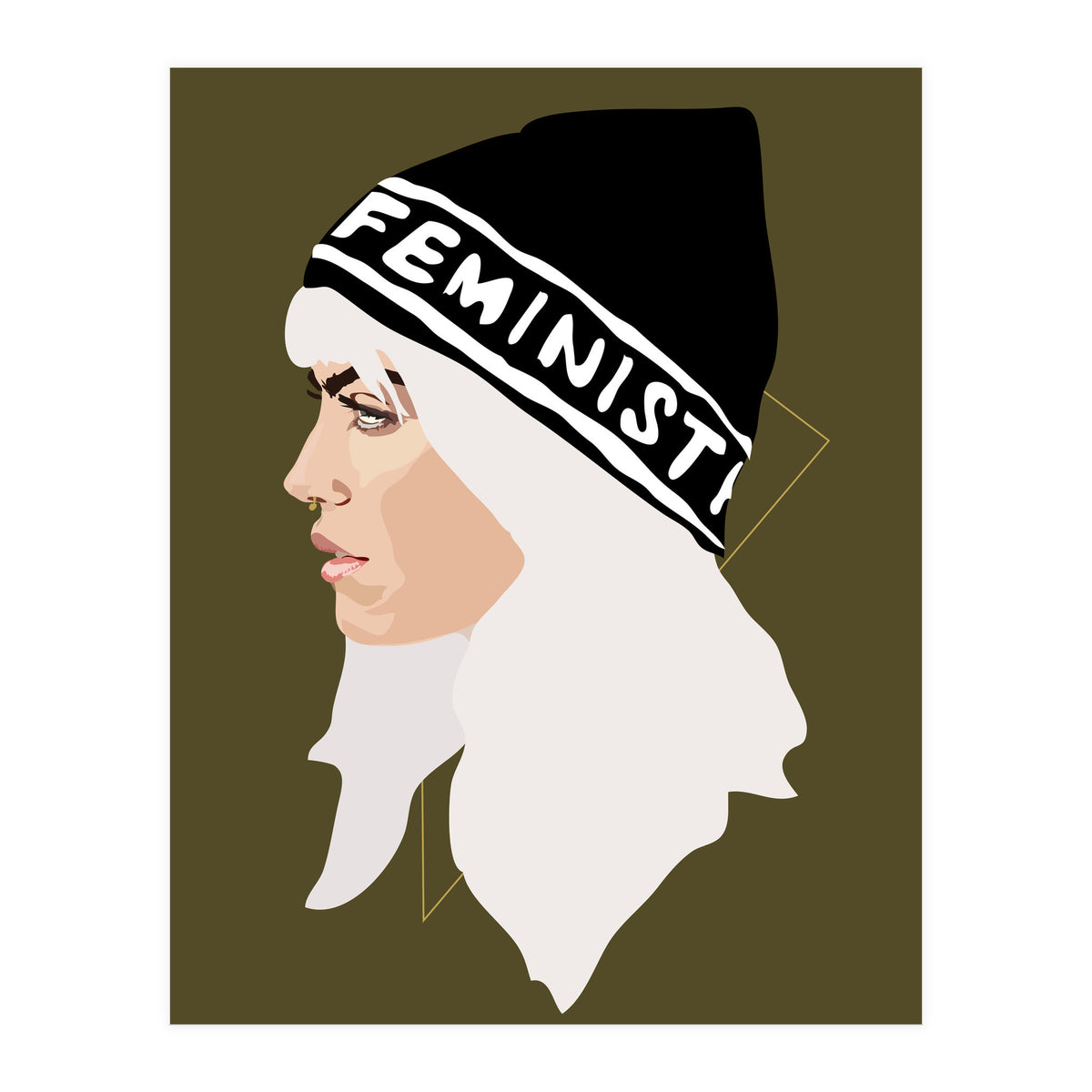 Feminist (gold) (Print Only)