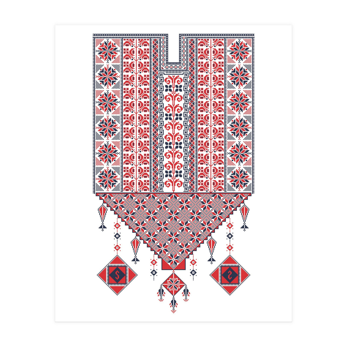 Tatreez Ornament 17 (Print Only)