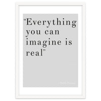 Everything You Can Imagine By Picasso, Grey