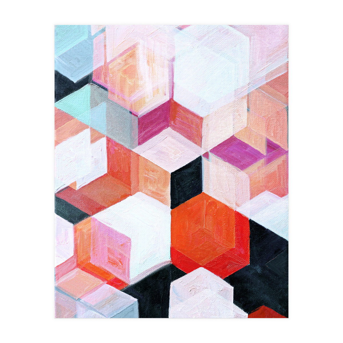 White Paint And Some Colours (Print Only)