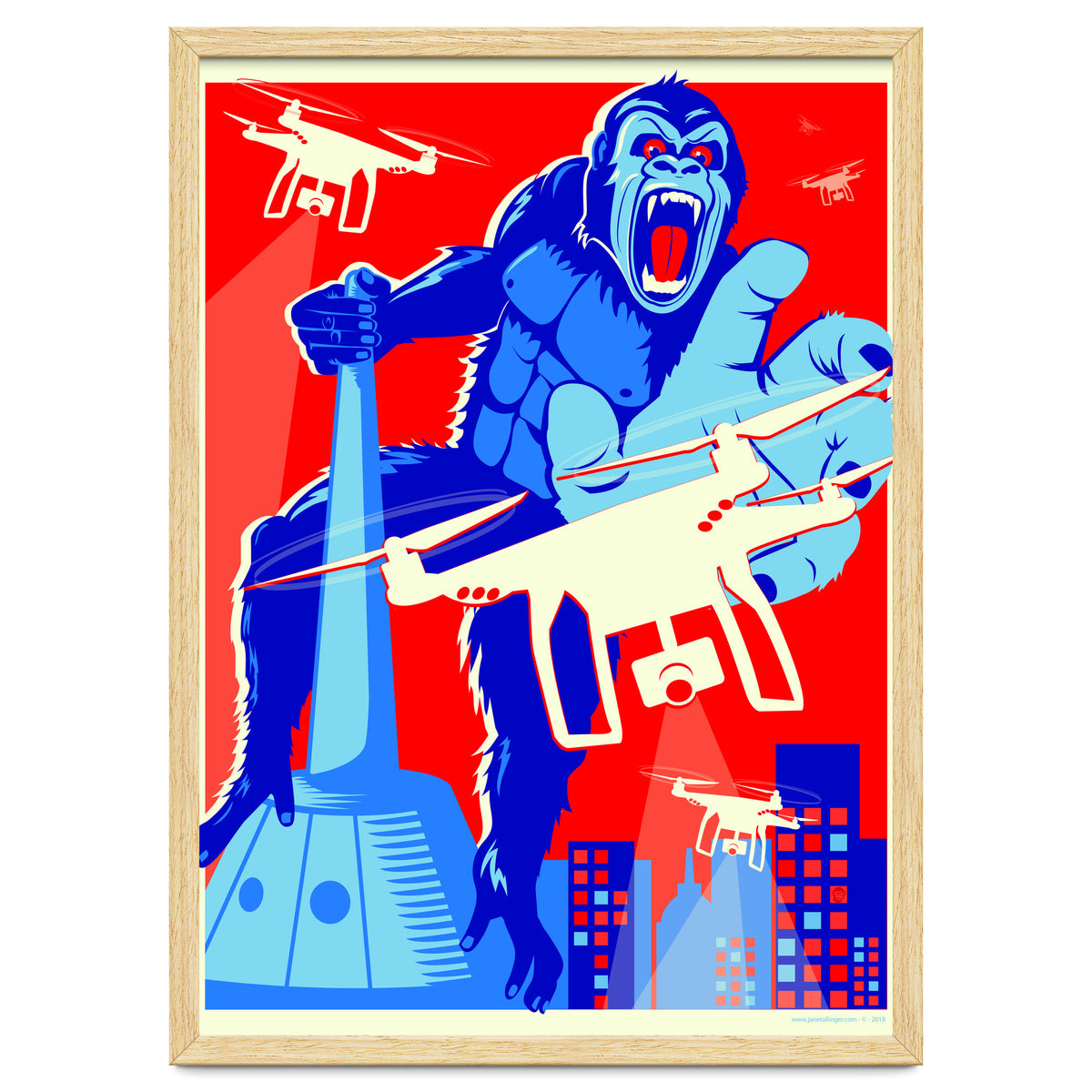King Kong vs Drones