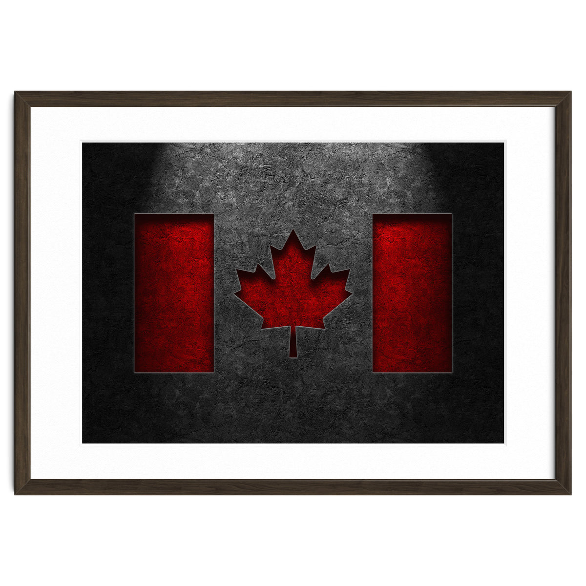 Canadian Flag Stone Texture