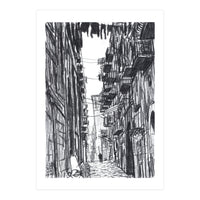 Napoli's Narrow Street (Print Only)