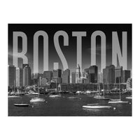 BOSTON Skyline | Monochrome (Print Only)
