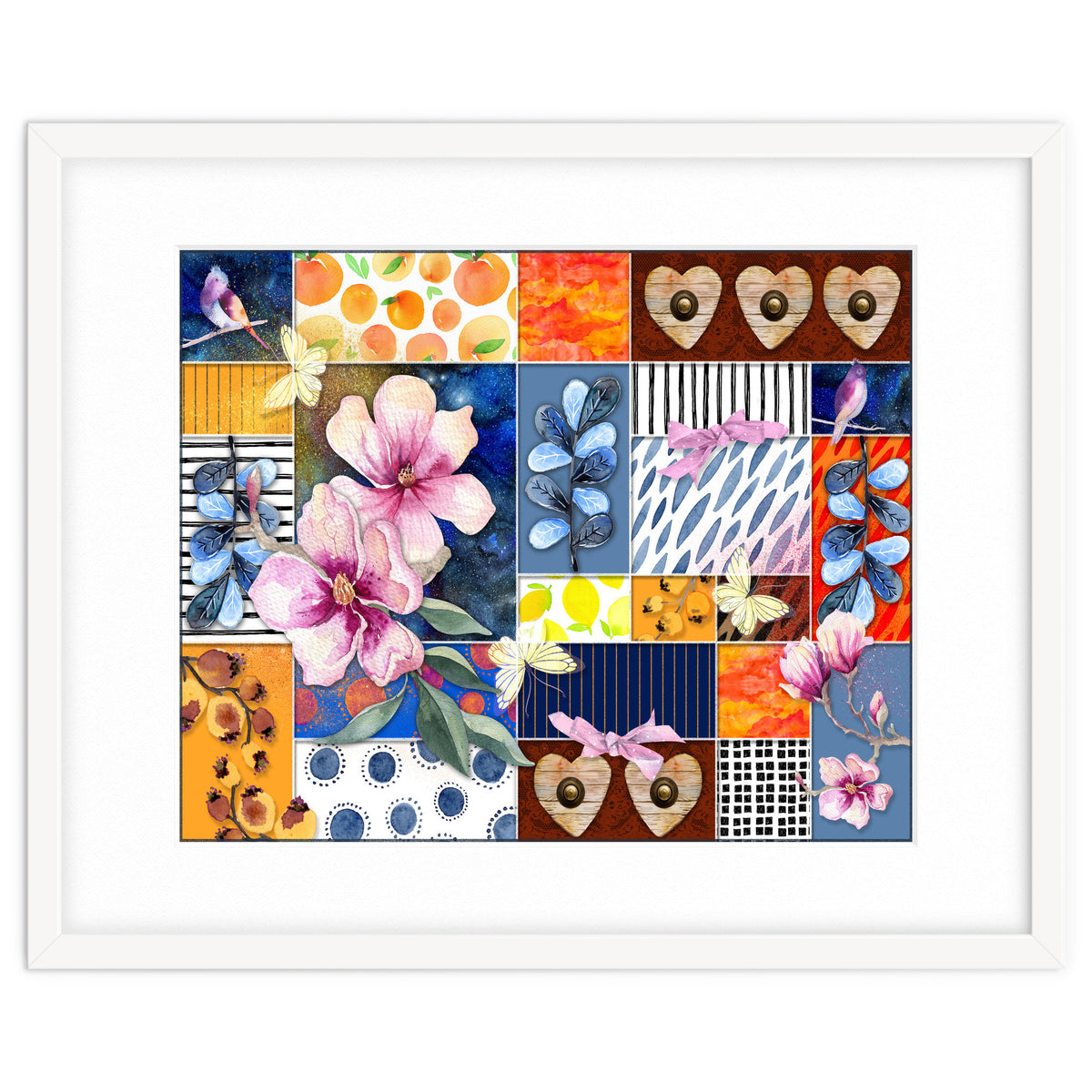 Romantic Floral Collage