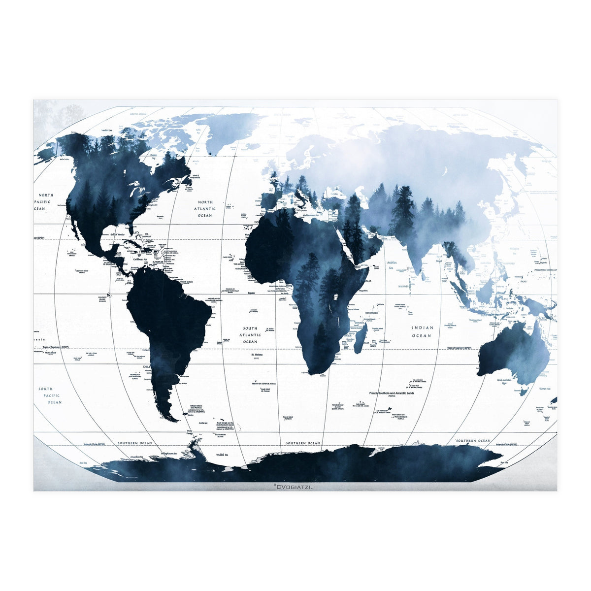 ALLOVER THE WORLD-Woods fog (Print Only)