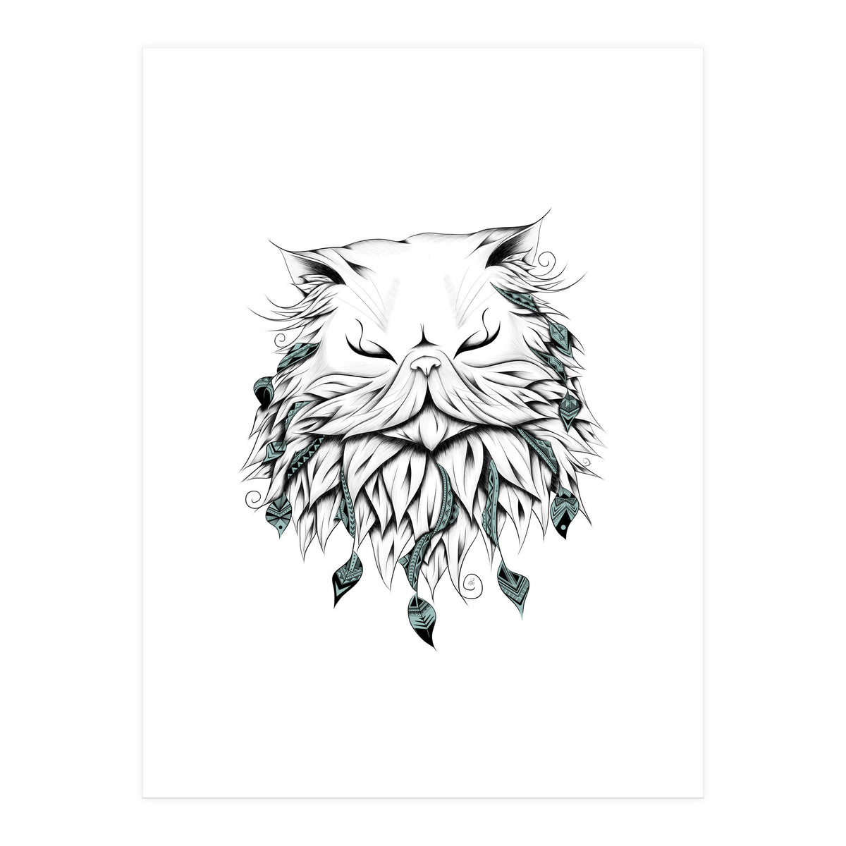 Poetic Persian Cat (Print Only)