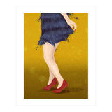 Flapper with red shoes (Print Only) thumbnail