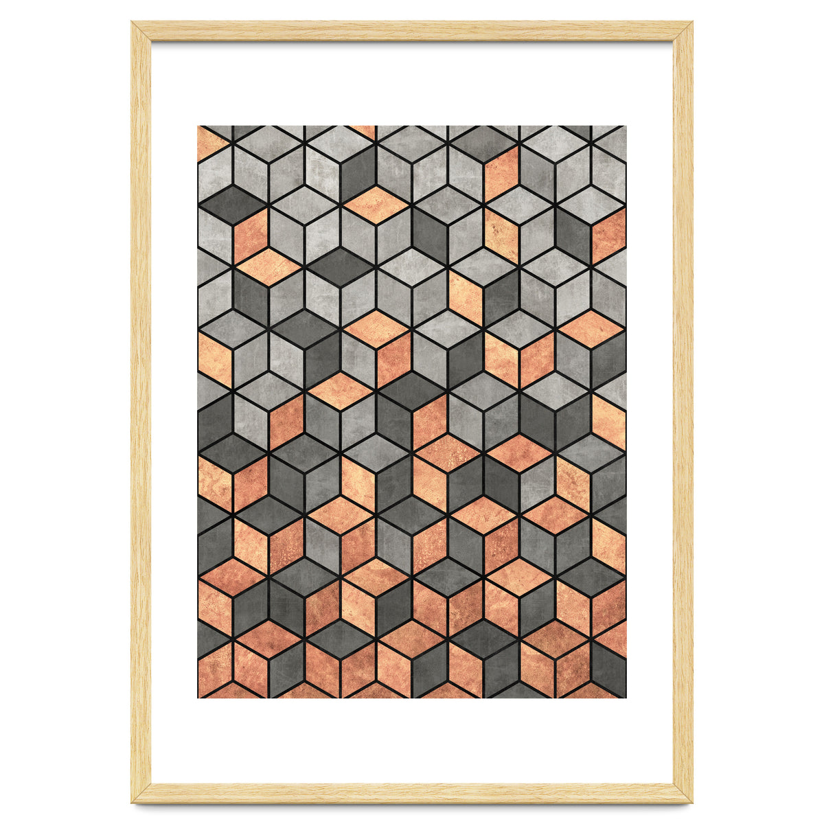 Concrete and Copper Cubes