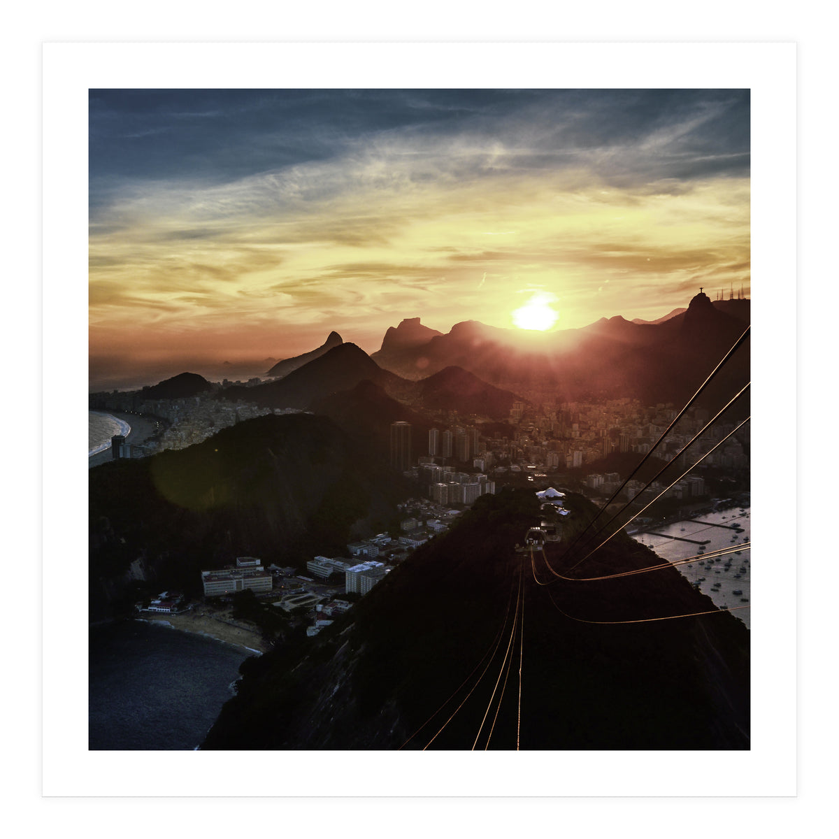 Carioca Sunset 1 1x1 (Print Only)
