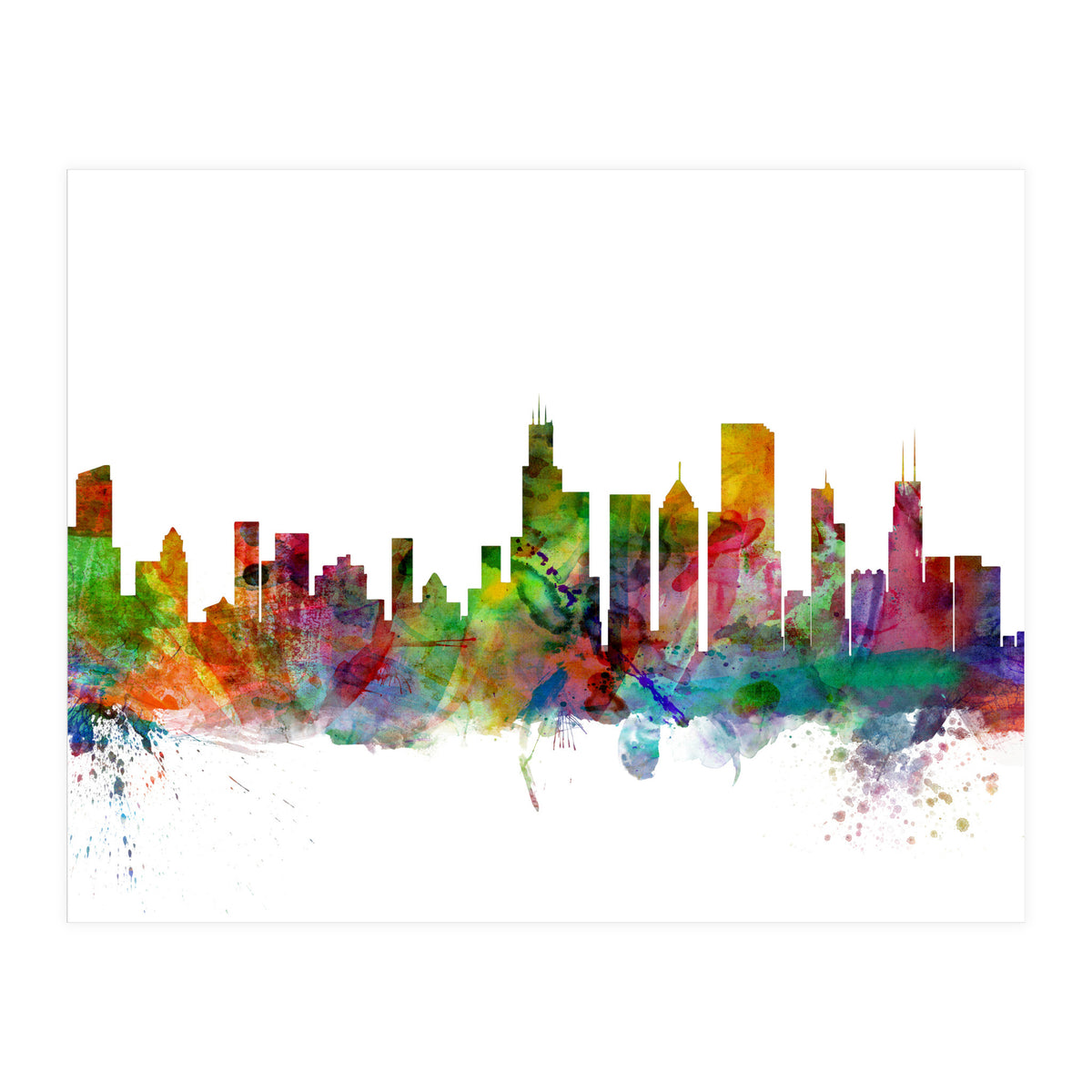 Chicago Illinois Skyline (Print Only)