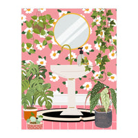 Sink in Boho Jungle Bathroom (Print Only)