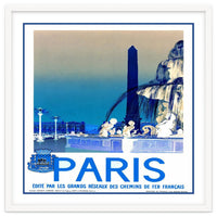 Travel Poster Paris Vintage