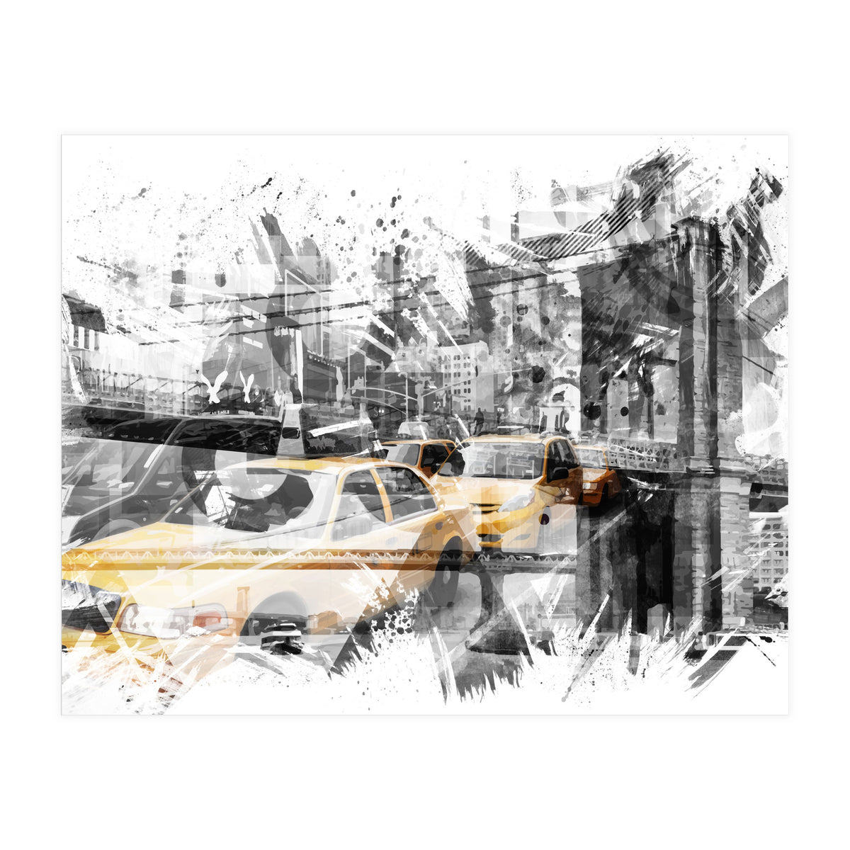 Modern Art NYC Collage  (Print Only)