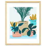 Little House Plants | Pastel Botanical Nature Plant Pots | Bohemian Cute Chic Palm Modern thumbnail