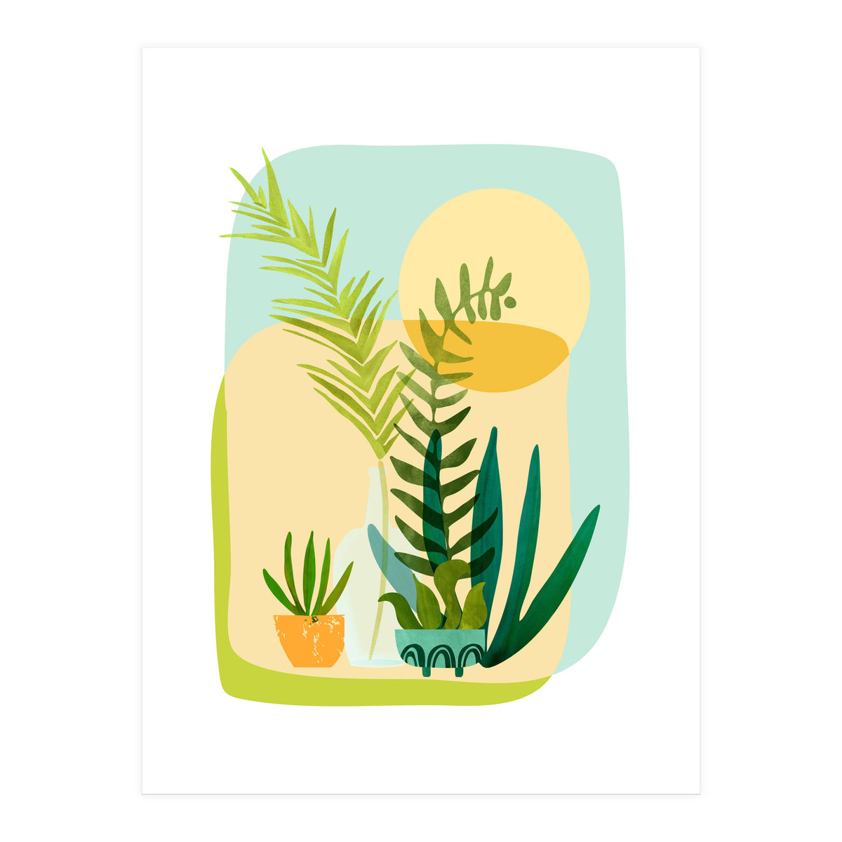 Whimsical Spring Garden (Print Only)