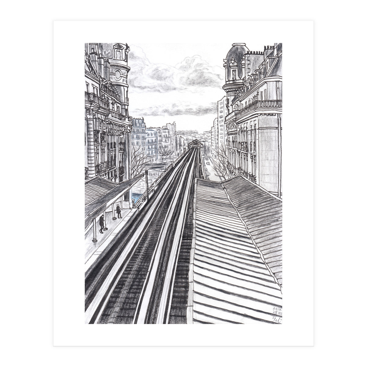Railroad From Passy (Print Only)