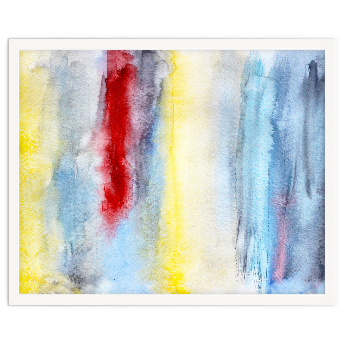 Touch of red || abstract watercolor