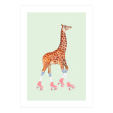 Rollerskating Giraffe (Print Only) thumbnail