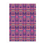 Hawa Mahal (Wind Palace) Retro - India (Print Only) thumbnail