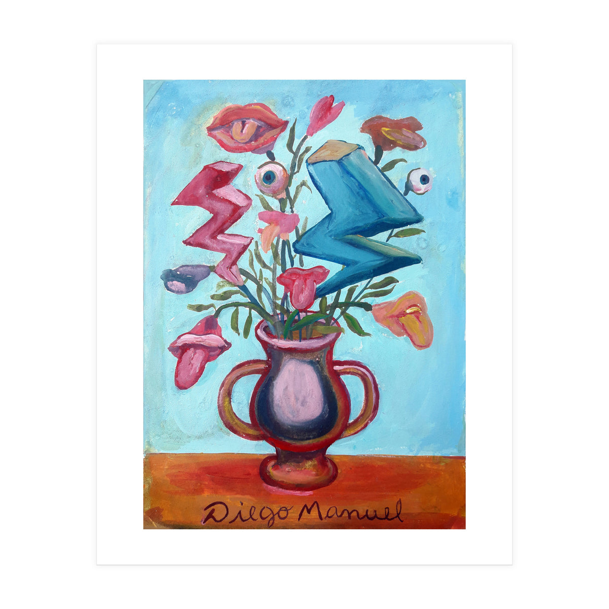 Florero Con Dos Rayos 2 (Print Only)