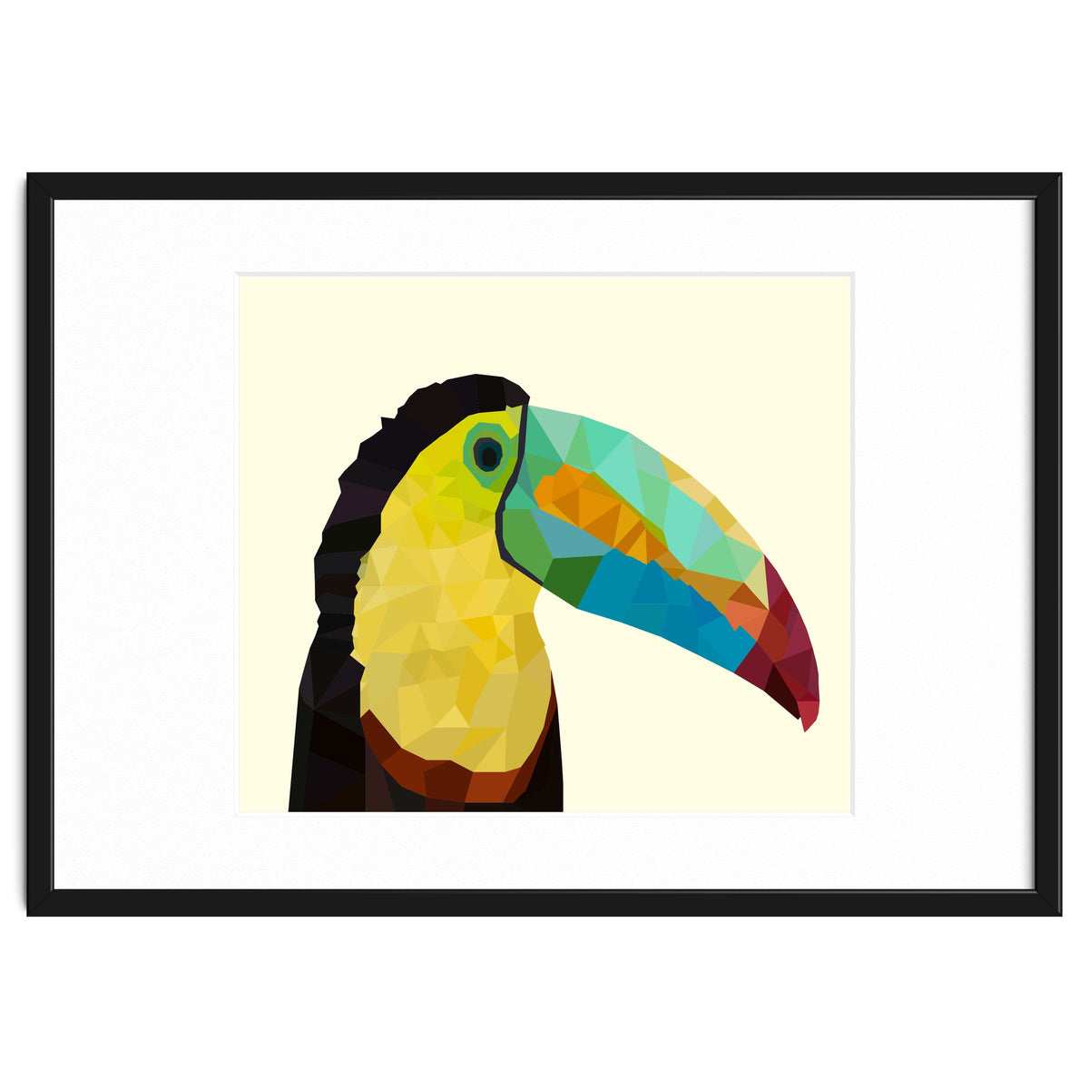 Toucan Bird Low Poly Art