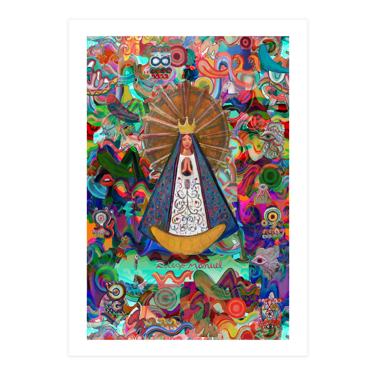 Virgen Y Graffiti 9 (Print Only)