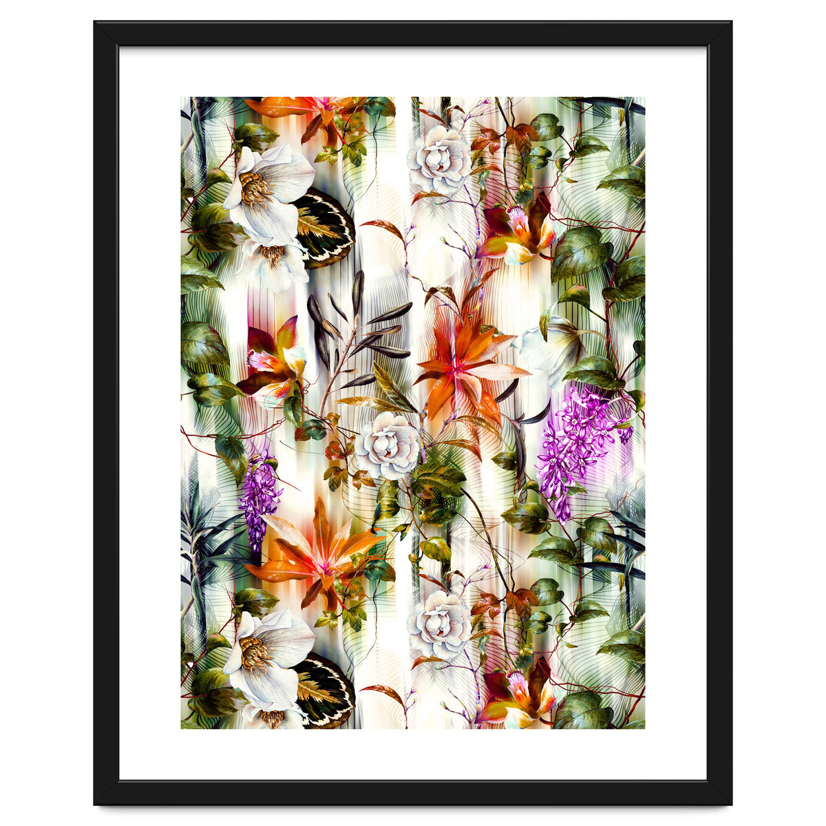 Abstract Motion Blur Floral